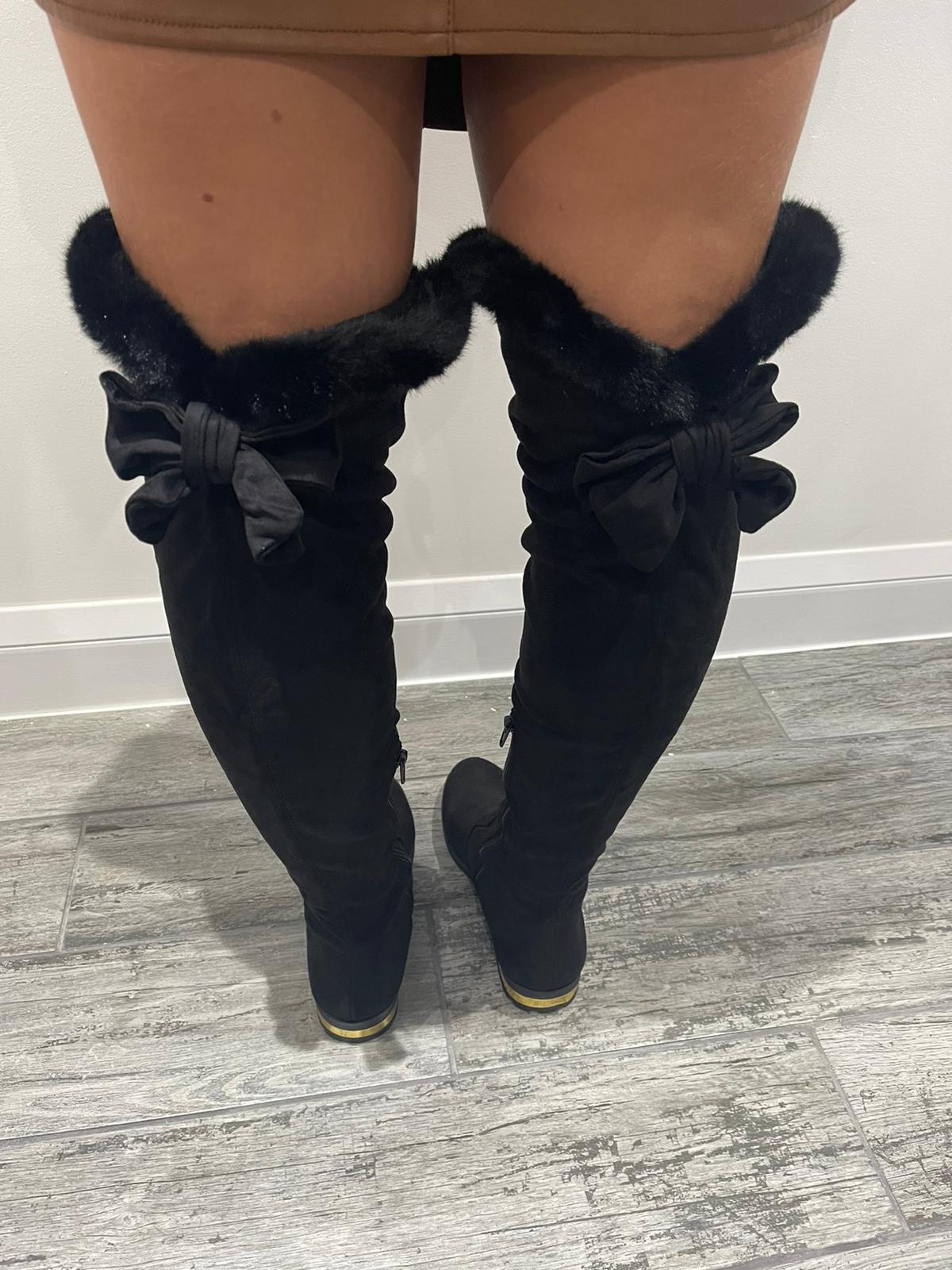 LEILA Flat Over The Knee Boots