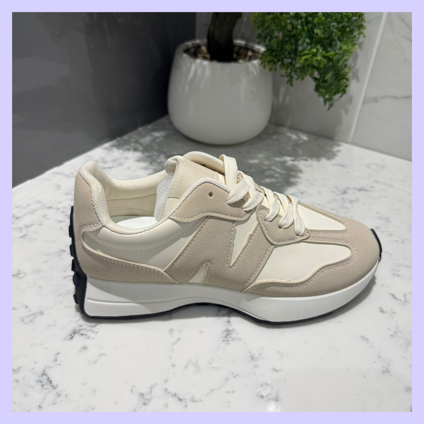 NINA BEIGE TRAINER