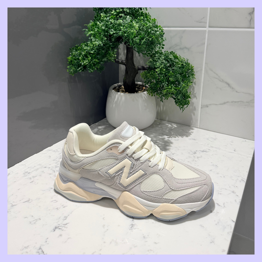 NATALIE BEIGE / LIGHT GREY TRAINER