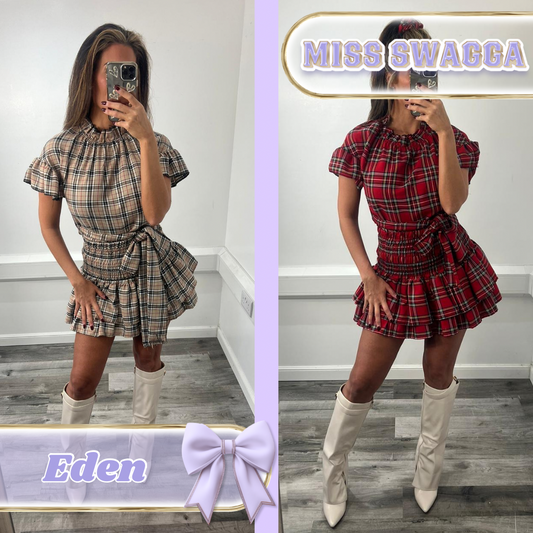 EDEN Tartan Three Piece Set