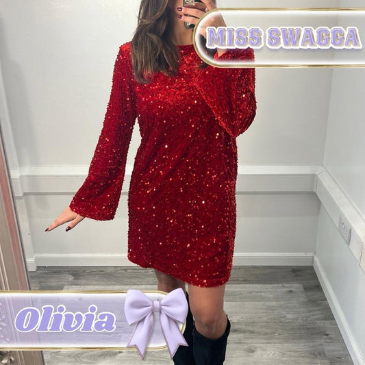 OLIVIA Sequin Dress